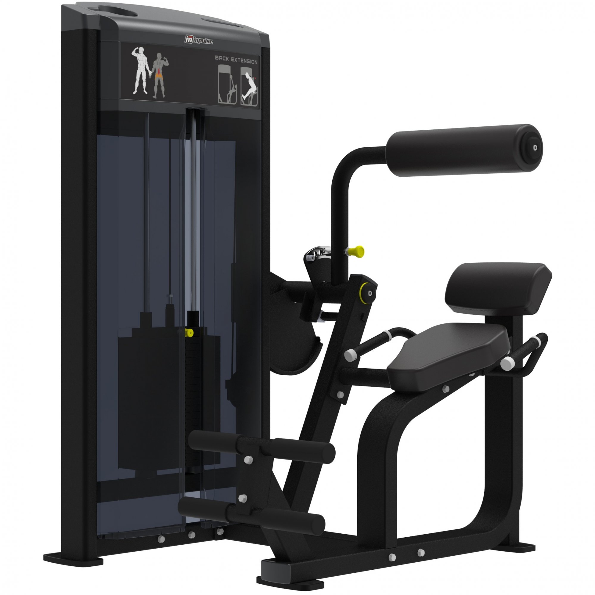Impulse IF9332 разгибание спины, профессиональный тренажер