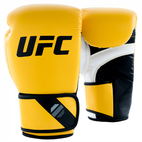 UFC Pro Fitness Перчатки тренировочные для спарринга желтые - 18 Oz