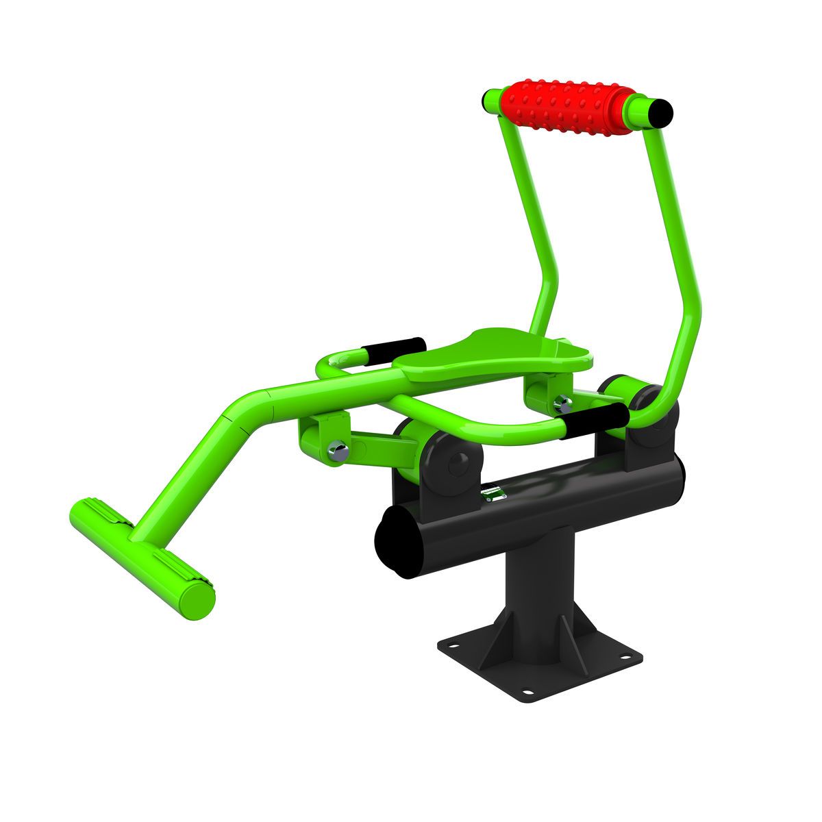 S-1017 Уличный тренажер Разгибание спины сидя ZAVODSPORTA