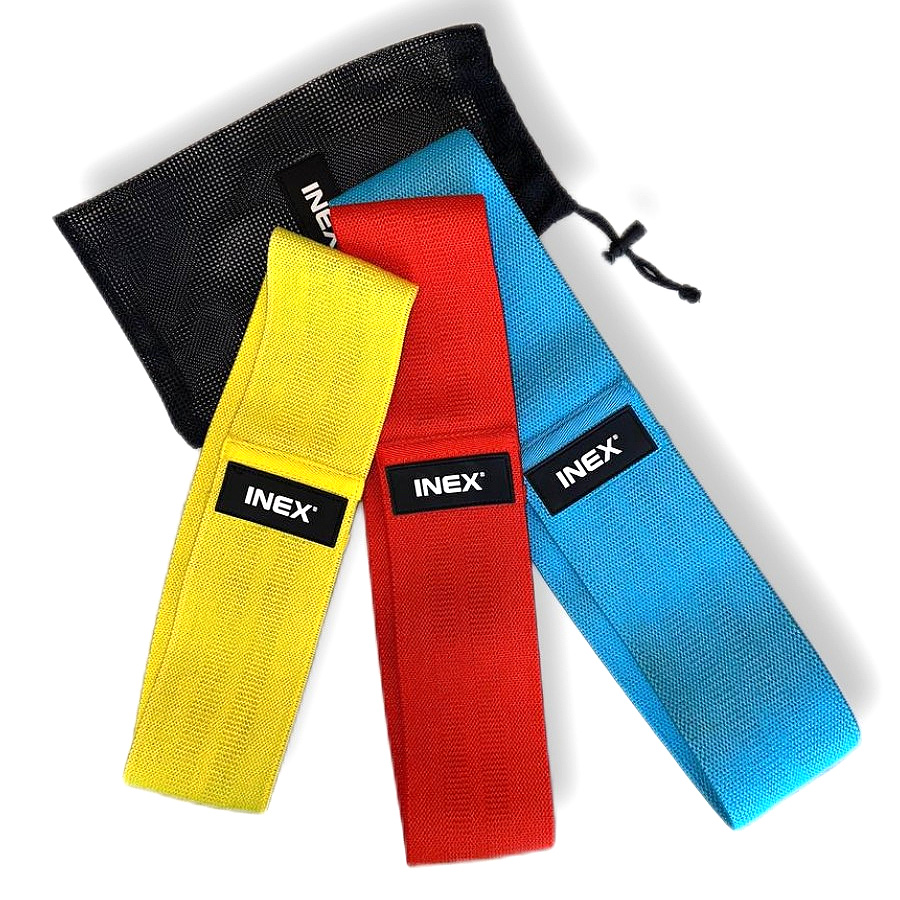 Набор тканевых амортизаторов INEX Resistance Band Set набор, 3 штуки