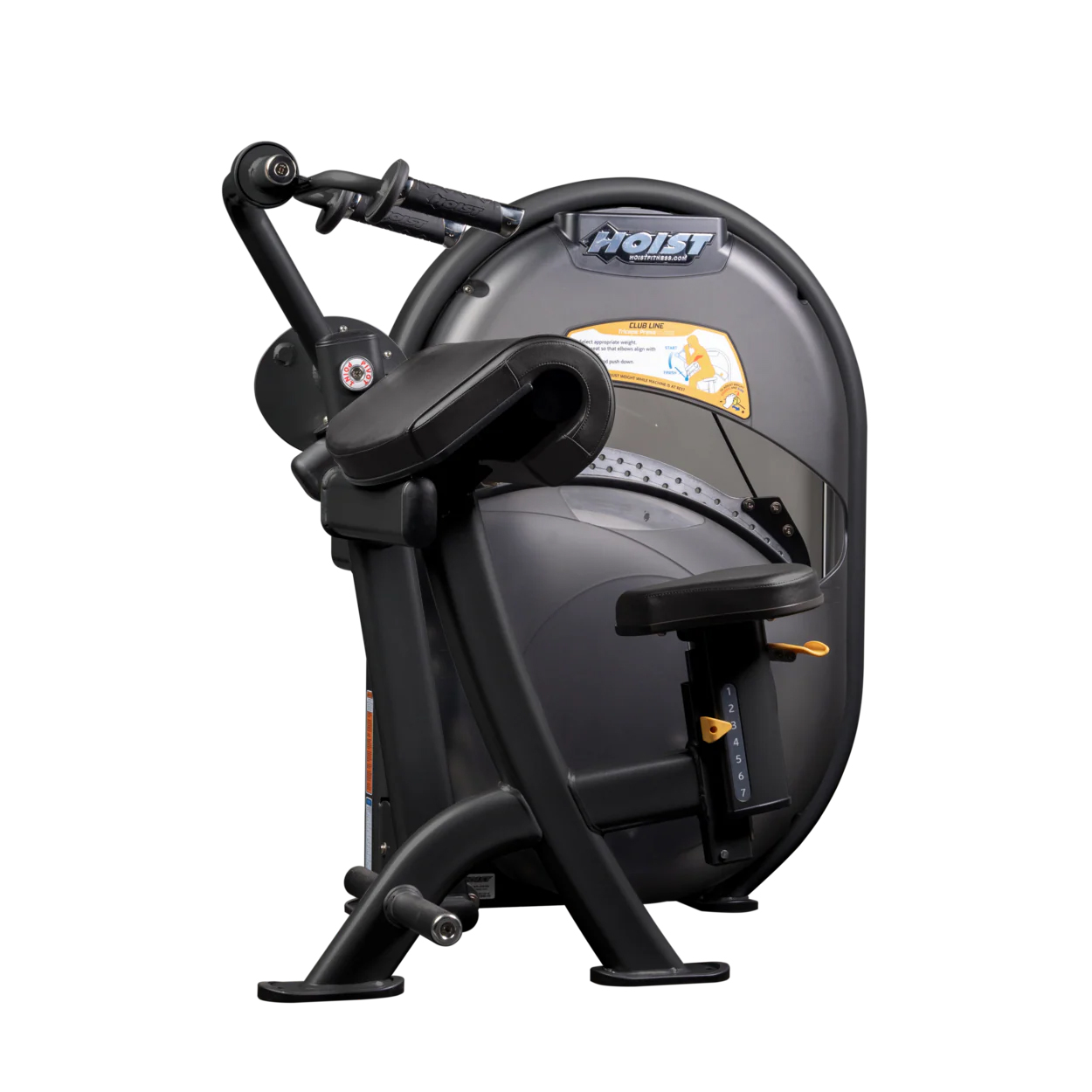 Трицепс сидя HOIST CL-3103 матовый черный/черный